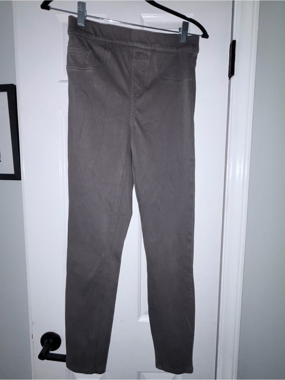 SPANX Slim Pull-On Pants in Gray-Taupe